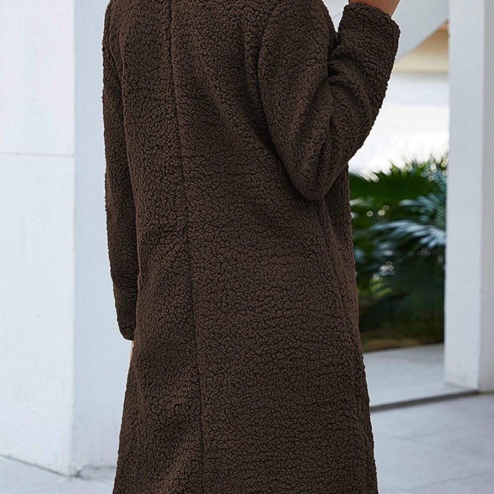 NWT - Cozy coffee colored teddy jacket
